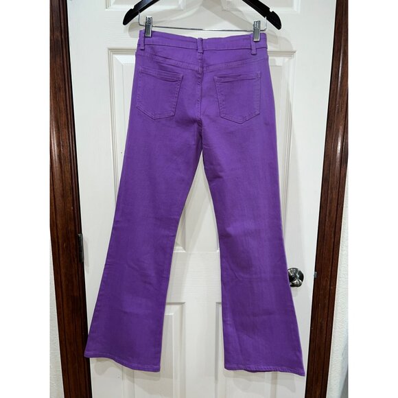 NWT Western Sterling Kreek Purple Flared Jeans Size 3/4 Cotton/Spandex Stretch - Picture 3 of 14